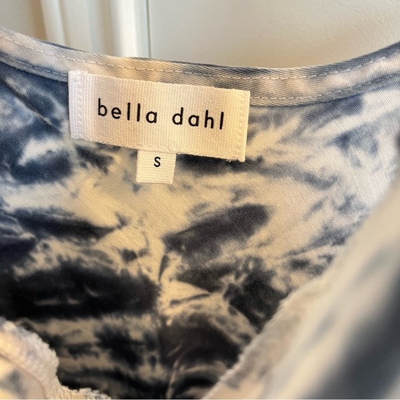 Bella Dahl Maxi Bias Slip Dress Indigo Chevron Dye NWT Size Small - Picture 5 of 7